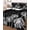Black, variant on Dandelion Twin Size Down Alternative Comforter, Lightweight Comforter Quilt Bedding Set with Pillow Shams Black White Modern Country Rustic Plants All Seasons Bed Comforter Duvet Insert 68"x86"
