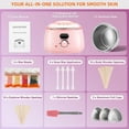 thumbnail image 5 of Lilian&Gema Waxing Kit for Women, Wax Warmer Machine for Hair Removal with 4 Packs of Wax Beads, Digital Waxing Kit for Sensitive Skin, Brazilian, Eyebrows, Face, Legs, Underarms, 5 of 8