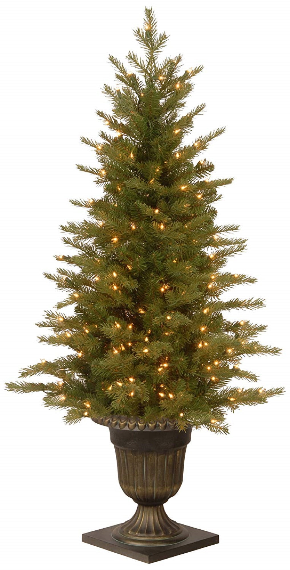 4' Prelit Potted Nordic Spruce Entrance Artificial Christmas Tree