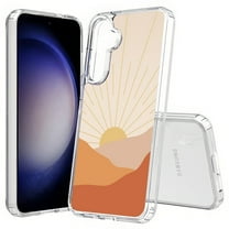 TalkingCase Slim Fit Phone Case Compatible for Samsung Galaxy S25(Not S25  Plus/Ultra), Colorblock Sunset Print, Lightweight,Flexible, USA Print