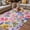 MediumPurple, variant on Purple Pink Floral Outdoor Rug for Patio/Deck/Porch, Non-Slip Large Area Rug 6 x 9 Ft, Spring Watercolor Country Flower Indoor Outdoor Rugs Washable Area Rugs, Reversible Camping Rug Carpet Runner