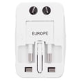 thumbnail image 2 of International Power Adapter, Universal Travel Adapter Dual USB Ports Small Multifunction Maximum 1500W  for Most Of Countries, 2 of 7