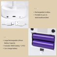 thumbnail image 5 of USB recargable 40 LED lámpara de escritorio inalámbrica, luz táctil 3 colores 5 modo regulable, función de memoria, lámpara de mesa de lectura dormitorio infantil junto a la cama sala de estar Adepaton LF-0009, 5 of 5