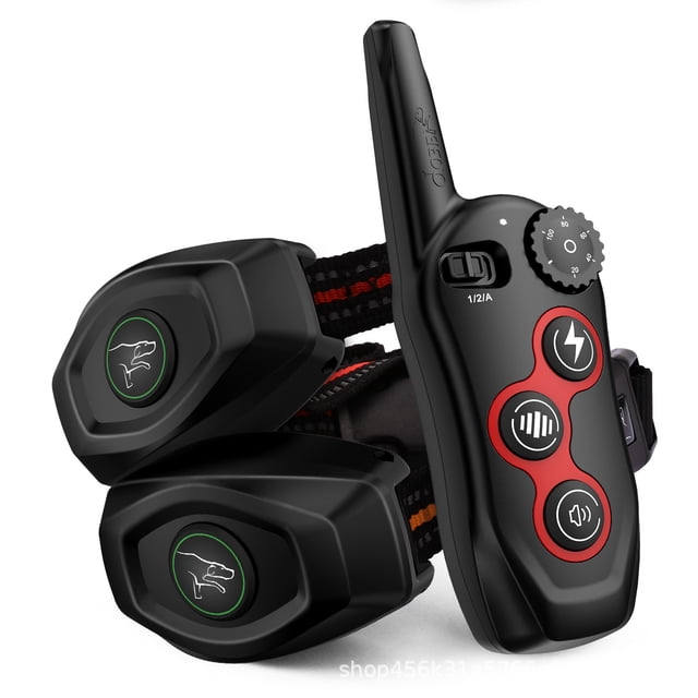 Rechargeable Dog Training Collar with Remote, IPX7 Waterproof Behavior Reinforcement System with 3 Safe Modes (Tone, Vibration, Static), 1300ft Long Range for All Dog Sizes