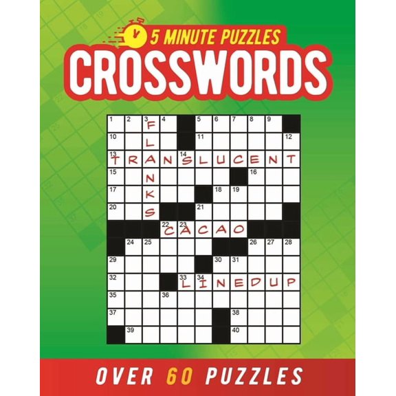 Five-Minute Puzzles 5 Minute Puzzles: Crosswords: Over 60 Puzzles, (Paperback)