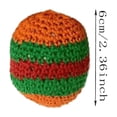 thumbnail image 4 of Bolsos de punto 6pcs hechos a mano tejidos bolsos de arena para principiantes malabares bolas multicolor, 4 of 5