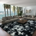 thumbnail image 5 of Socofuz Large Fluffy Rugs for Living Room, 9x12ft Black and White Shag Carpets for Kids Room Bedroom Nursery, 5 of 7