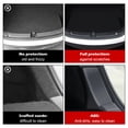 thumbnail image 4 of Ikon Motorsports Rear Bumper Guard Compatible With 2020-2023 Tesla Model Y, Black  TPE PP Interior Rear Bumper Protector Sill Plate Trim Accessories 3PCS, 4 of 9