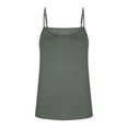thumbnail image 5 of WULMLEO Women Scoop Neck Tank Top Adjustable Spaghetti Straps Sleeveless Cami Undershirt Loose Fit Casual Shirts Summer 2026 Gray XL, 5 of 6