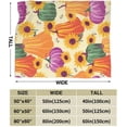 thumbnail image 3 of Thanksgiving Pumpkin Throw Blanket, Cute Autumn Leaf Blanket for Adults, Soft Comfortable Pumpkins Fleece Carpet Blanket for Sofa Bed Couch, 3 of 6