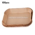 thumbnail image 1 of [Modelo Personalizado Logística Amazon Grosor 50 G Cantidad Mínima] Adecuado para Papel Freidora Aire Rectangular Doble Olla Ninja22CM (amarillo 100 Piezas), 1 of 9