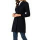 thumbnail image 4 of Abrigo de invierno para mujer INSPIRE CHIC con solapa muesca, abrigo trench de doble botonadura, talla XL, azul oscuro, 4 of 6