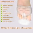 thumbnail image 3 of Almohadillas para Pies Amortiguadoras Aliviar el Dolor de Pies para Mujer y Hombre, Plantillas Antideslizantes Reutilizables, Almohadillas Metatarsianas para Zapatos Antepié Bursitis Metatarsalgia, 3 of 7