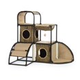 thumbnail image 1 of Productos para mascotas Cat House Prevue Catville Townhome Leopard, 1 of 5
