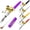 silver, variant on HLONK Portable Pocket Telescopic Mini Pen Fishing Rod Small Pen Fishing Pole with Reel Suit for River Lake Reservoir Ice Fishing