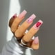thumbnail image 1 of Prensa de uñas de ataúd, uñas postizas mate largas, pegamento de uñas abstracto, uñas acrílicas de cobertura completa 24 piezas Ormromra CZMR-ZC197, 1 of 7