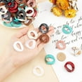 thumbnail image 6 of PH Acrylic Linking Rings 240pcs 8 Colors Quick Link Connectors 30mm Colorful Round Open Linking Rings for DIY Purse Bag Eyeglass Chain Pocket Chain Jean Chain DIY Craft Making Multi-color, 6 of 7