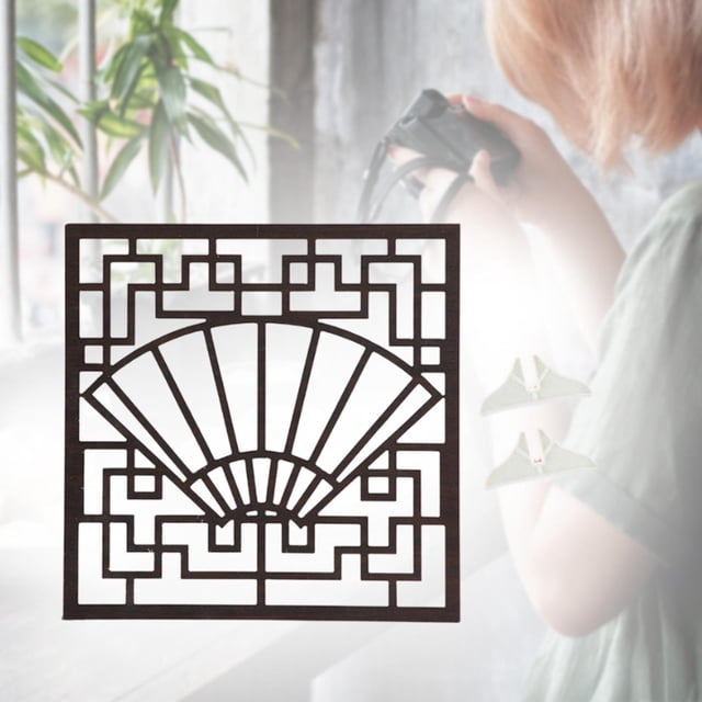 BELOVING Light and Shadow Board Photo Prop 11.8x11.8inch Accessory Versatile PVC Foam Fan Pattern