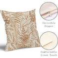 thumbnail image 3 of Burnt Orange Leaf Plant Pillow Covers 16X16 Inch Herbs Botanical Fern Vintage Leaves Floral Decorative Pillow Cases Set of 2 Throw Pillows Farmhouse Home Decor for Sofa Couch Cushion Outdoor, 3 of 6