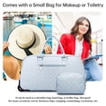 thumbnail image 4 of Bolsa de viaje BAVERGE Rolling Travel con ruedas para mujer, color azul, 4 of 6