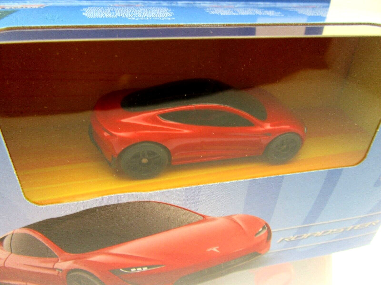 Nano Racer RC Car Tesla Roadster Red Hotwheels Radio Control Fun