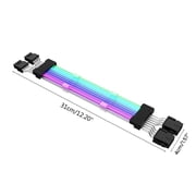 ARGB PSU Power Supply Extension Cable RGB Flow ATX 24Pin GPU Dual Triple 8Pin Cord Motherboard Extension Cable for PC