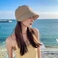 thumbnail image 4 of Helii Wide Brim Bucket Hat – UPF 50+ Fisherman Hat with Ponytail Hole, Lightweight Quick Dry Breathable Sun Hat for Men Women, Foldable Adjustable Outdoor Cap Khaki,One Size, 4 of 8