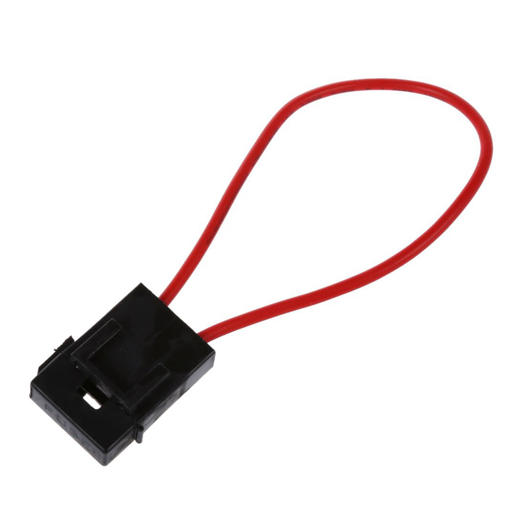 30A Wire In-Line Fuse Holder Block Black Red for Car Boat Truck 100Pcs
