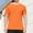 Orange, variant on Zylanna Men's Casual Shirts Tee, Solid Color Short Sleeve Crew Neck Athletic Elastic Breathable Summer Tops for Man Army Green Size 4XL