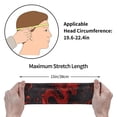 thumbnail image 4 of Lsque Red Dragon On Black Pattern Sweatbands Sports Headband for Men & Women - Moisture Wicking Athletic Cotton Terry Cloth Sweatband for Tennis, Basketball, Running, 4 of 9