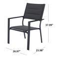 thumbnail image 6 of Mainstays Dashwood 7-Piece Steel Outdoor Dining Set, Black, 6 of 13