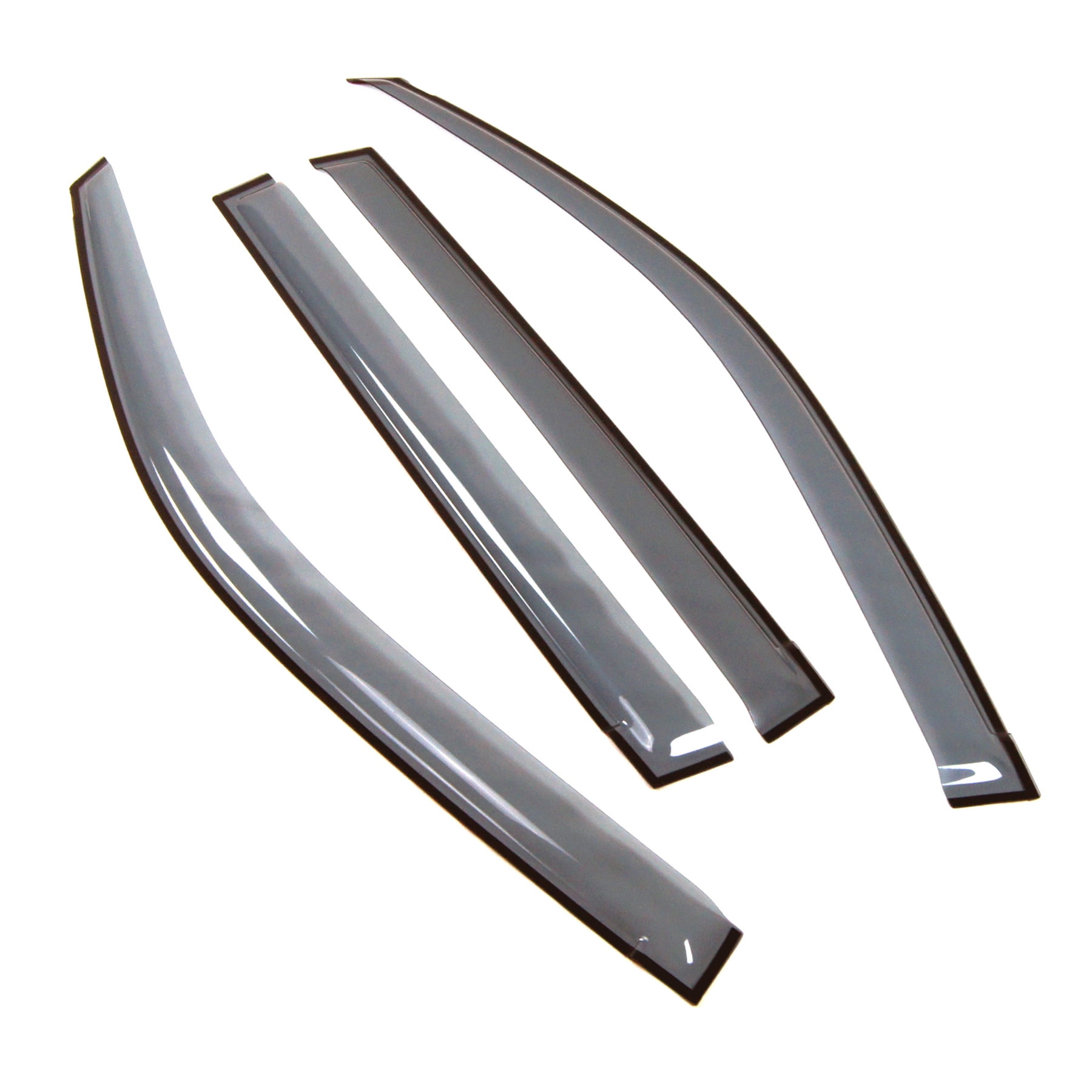 Tuningpros LWD2847 Outside Mount Window Visor Deflector Rain Guard