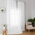 thumbnail image 3 of Nmkwnr Sheer Curtains 2 Panels Light Filtering Curtain Window Drapes for Bedroom Living Room, 52" x 63", 3 of 7