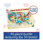 The Learning Journey Lift & Learn Puzzle - USA Map: 40 Pcs