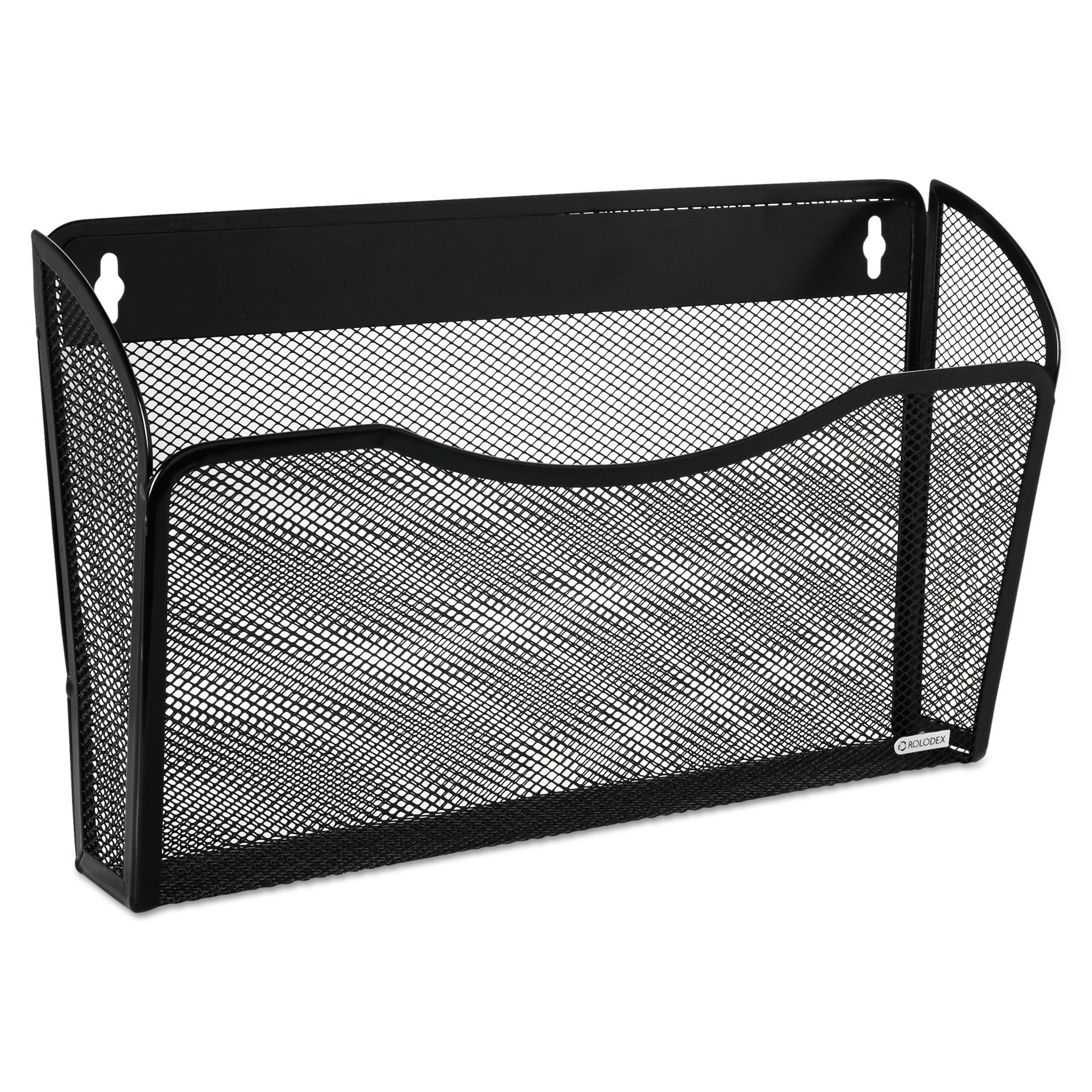 Hanging Wall File rolodex single pocket wire mesh wall file, letter, black - walmart Hanging Wall File rolodex single pocket wire mesh wall file, letter, black - walmart