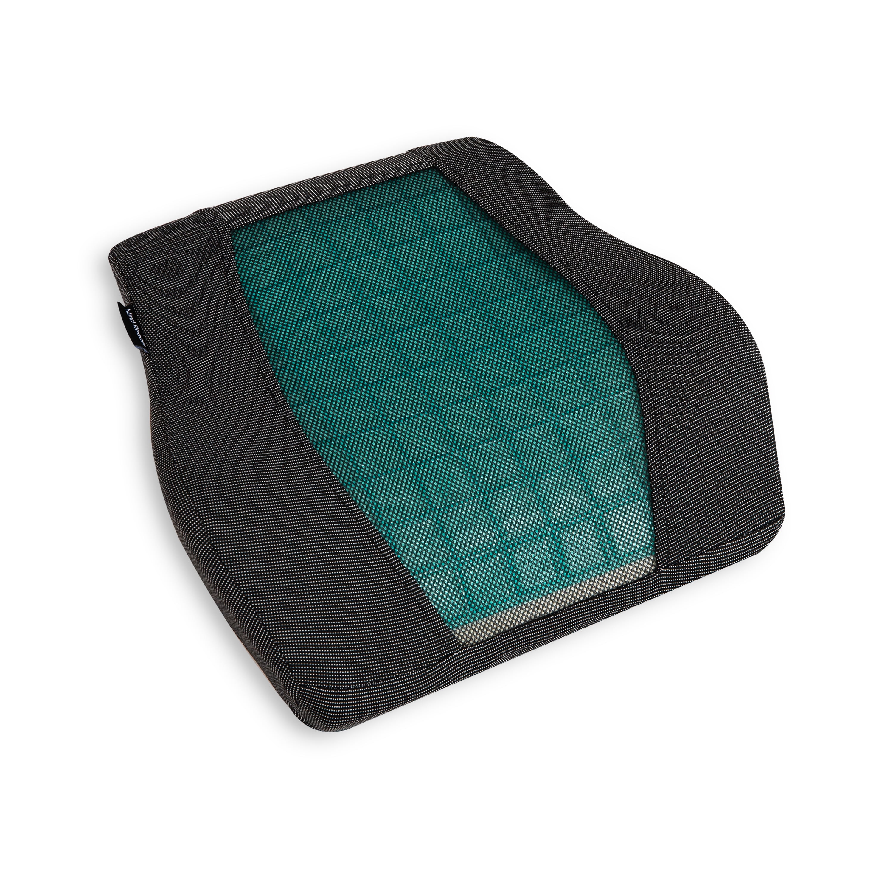 Mind Reader Lumbar Support Cushion for Office Chair, Memory Foam and Cooling Gel Core, Black