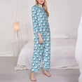 thumbnail image 3 of Pofeuu Golf Balls 1 Print Womens Pajamas Set Long Sleeve Sleepwear Button Down Nightwear Soft Pj Lounge Sets Button Down Pajamas Women-X-Large, 3 of 7