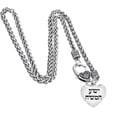 thumbnail image 2 of Messianic,Yeshua Hamashiach In Hebrew, Jesus Is The Messiah, Silvertone  Wheat Chain Necklace What A Great Gift For Yourself, Or A Friend Or Family Member. Hypoallergenic, No Nickel, Lead, Or Cadmium, 2 of 2
