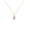 Rose, variant on Pure Elegance Dazzling 0.40 Ct Pear Cut Light Amethyst Bezal Set Solitaire Pendant Necklace In 925 Silver 14K Rose Gold Over For Women