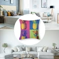 thumbnail image 5 of PIKWEEK Pillow Covers Summer Colorful Fresh Pineapple Tropical Fruit Cotton  Throw Pillow Case Cushion Cover Outdoor Home Couch Decorative Set of 2 Multiple specifications, 5 of 7
