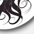 thumbnail image 3 of Designart 'Portrait Of Afro American Woman XV' Modern Circle Metal Wall Art 29x29 - Disc of 29, 3 of 5