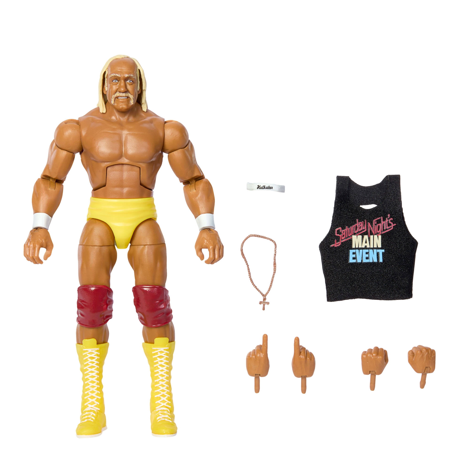 WWE SNME Elite Action Figures, 6-inch Collectible Set with Articulation & Accessories