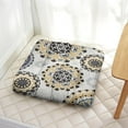 thumbnail image 5 of 22 Inch Boho Meditation Pillow, Dutch Velvet Square Cushion for Yoga and Reading, 5 of 7