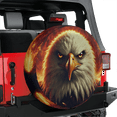 thumbnail image 2 of Lotusprinthandmade Eagle Spare Tire Cover Without Backup Camera Hole, Eagle Lovers Spare Tire Cover, 2 of 7