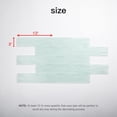 thumbnail image 3 of Azulejo de vidrio para metro Lovdeco Water Wave Light, verde, 75 x 300 mm, 3 of 9