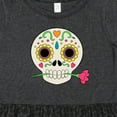 thumbnail image 4 of Inktastic DÃ­a De Los Muertos Skull with Flower Girls Toddler Dress, 4 of 5