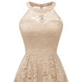 thumbnail image 4 of Vestido Dressystar Halter de encaje para cóctel, invitada a boda, mujer, 4 of 7