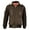 Brown / Khaki, variant on Maximos Men's Sherpa Lined Removable Hood Multi Pocket Zipper Bomber Jacket (Khaki, M)