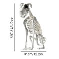 thumbnail image 3 of 2X Esqueleto de Perro Sentado de Halloween Esqueleto de Perro Sentado Aterrador y Espeluznante con Dientes Afilados Decoración de Halloween Herror, 3 of 5