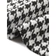 thumbnail image 5 of Saco Casual de Mujer con Solapa Notch y Botones, Estampado Houndstooth, Manga Larga, Color Negro, 5 of 6